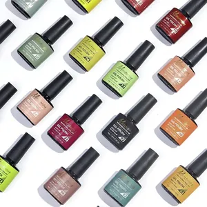 Professional UV/LED gel nail polish set with 7.5ml soak off bottles in vibrant multi-colors