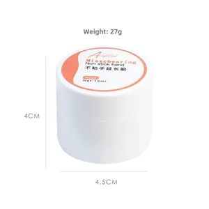Detailansicht von 15ml Nude Solid Nagelgel-Dose mit Maßen und Gewichtsanzeige