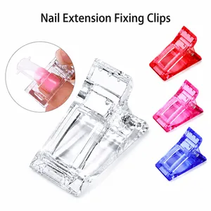 Transparente und bunte Nagelklemmen für Polygel-Verlängerung und Modellfixierung