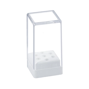 Transparente Acrylbox mit 9-Loch-Basis zur Aufbewahrung von Nagelbohrer-Bits
