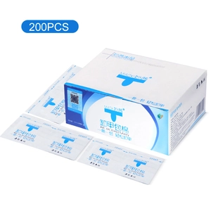 200pcs professional nail polish remover pads set in a box for quick gel removal