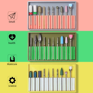 30pcs ceramic and alloy nail drill bits set for manicure polishing and cuticle removal