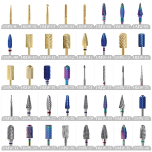 Professional Carbide Nail Drill Bits Alloy Manicure Pedicure Tool For Gel Polish Removal Dead Skin Cleaning Salon Accessory