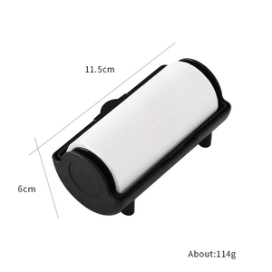 Portable nail art stamper cleaner with black base, size 11.5x6cm and weight 114g