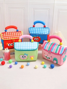Bolsa de Almuerzo Aislada con Forma de Casa de Dibujos Animados Bolsa Bento Térmica Portátil para Niños Estudiantes Escuela Picnic Bolsa de Almacenamiento Impermeable