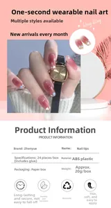 Close-up of pink gradient heart press-on nails with ballet style and glossy ABS finish