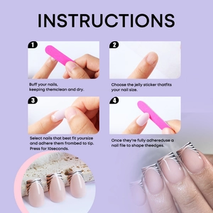 Step-by-step guide for applying French leopard print press-on nails with tool kit