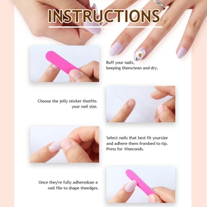 Étapes d'instruction pour appliquer des ongles à presser léopard avec des tampons adhésifs