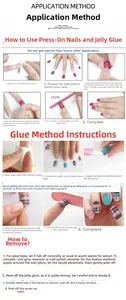 Detailed step-by-step tutorial for applying ballerina press-on nails with glue or tabs