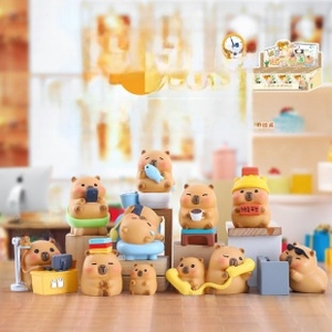 Detailed size specifications for Capybara mini figures blind box and hidden edition models