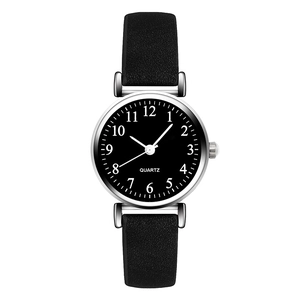 Minimalist Women Quartz Watch Small Round Dial Faux Leather Strap Arabic Numerals Elegant Casual Wristwatch For Ladies Office Daily Wear