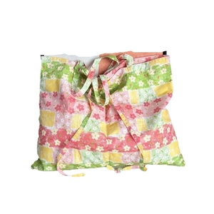 Ethno-Patchwork-Stofftasche mit Blumenmuster, Kordelzug und großem Fassungsvermögen
