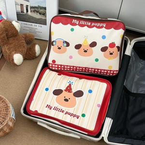 Cartoon Travel Handbag Oxford Cloth Large Capacity Waterproof Luggage Trolley Sleeve Portable Organizer
