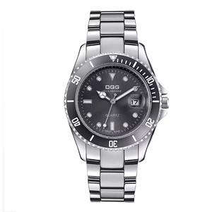 Montre À Quartz Pour Homme Alliage Acier Inoxydable Lumineux Date Calendrier Lunette Tournante Mode Décontractée Affaires