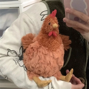 Jouet En Peluche Poulet Mignon Doux Moelleux Dessin Animé Coq Poule Animal En Peluche Poupée Pour Enfants Câlin Confort