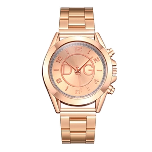 Fashion Quartz Watch Luxury Business Alloy Link Bracelet Strap Analog Round Dial Casual Unisex Wristwatch