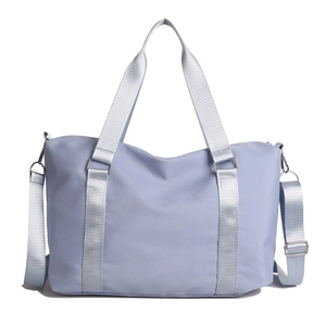 Borsa da viaggio azzurra impermeabile di grande capacità per yoga e attività in palestra