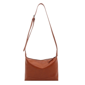 Brown leather large tote bag with zipper and adjustable strap for daily commute