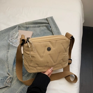 Sac Bandoulière En Tissu Oxford Matelassé Femme Sac À Épaule En Nylon Léger Poches Multiples Large Bandoulière