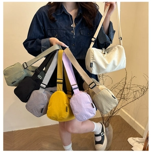 Selection of colorful waterproof nylon crossbody bags with adjustable shoulder straps