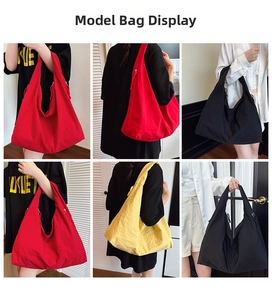 Multi-color large capacity tote bags showing minimalist design and durable fabric details