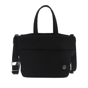 Borsa tote in tela nera e borsa a tracolla da donna, borsa a mano casual e versatile