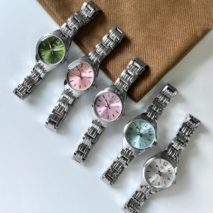 GEDI luxury quartz wristwatches for women featuring silver chain straps in five assorted colors
