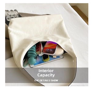 Top view of the interior compartment showing spacious capacity for daily essentials