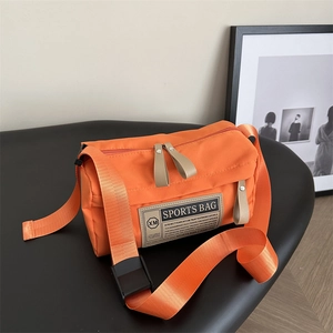 Casual Oxford Cloth Crossbody Bag Large Capacity Trendy Sports Shoulder Bag Street Style Unisex Messenger