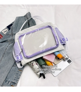 Detailed view of spacious canvas tote bag showing interior storage for daily essentials