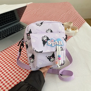 Petit Sac À Bandoulière Pour Femmes En Nylon Sangle Réglable Pochette Style Harajuku Sac À Main Décontracté Pour Étudiantes Filles