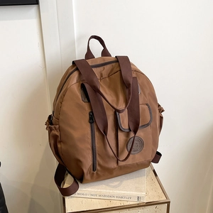 Zaino In Nylon Di Grande Capacità Per Donna Borsa A Tracolla Multifunzionale A Mano Viaggio Casual Impermeabile Minimalista