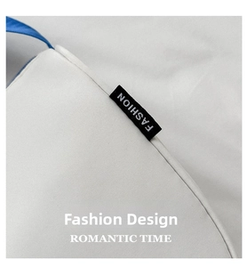 Detail view of high-density canvas fabric with precision stitching and FASHION label