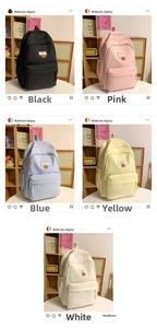 Detailed comparison of minimalist water-resistant backpacks in five vibrant colors