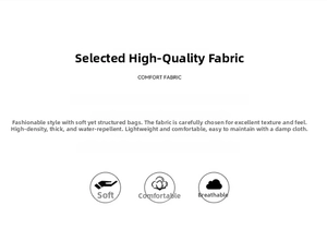 Tissu haute densité imperméable pour sac bandoulière léger et décontracté