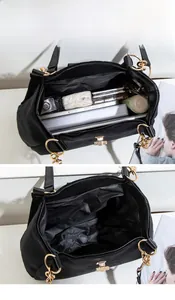 Detail of the multi-interlayer interior showing large capacity storage for daily essentials
