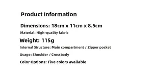 Detailed size specifications for oil wax leather handbag including dimensions and weight