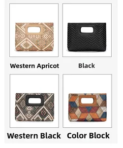 Comparison of four stylish sequin clutch bags featuring embroidery and quilted leather