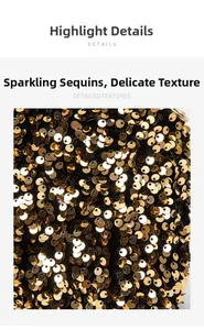 Detailed view of high-quality golden sequins on fabric for stylish shoulder bags