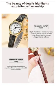 Vue macro détaillée du boîtier doré IP et du verre minéral sur la montre vintage