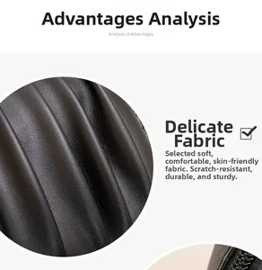 Détail du cuir PU plissé noir avec texture de litchi fine et fermeture éclair métallique robuste
