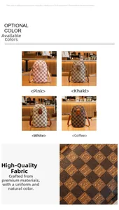 Macro detail of checkered PU leather textures and vibrant color options for the mini bag