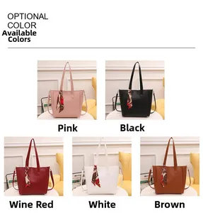 Detailed grid showing women's tote bags in pink, black, burgundy, white and brown colors
