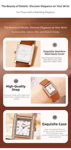 Macro detail of quartz watch stainless steel back case with 3ATM waterproof engraving
