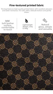 Detail des wasserdichten bedruckten Lederstoffs mit leichter verschleißfester Textur