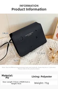Detailed size specifications for minimalist black mini bag with circular hollow design