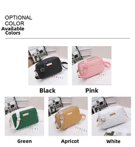 Quilted PU leather handbags with unique scale embroidery in five trendy colors