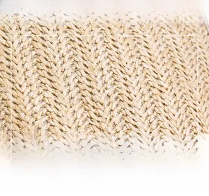 Macro shot of high-quality woven synthetic fabric with detailed herringbone pattern