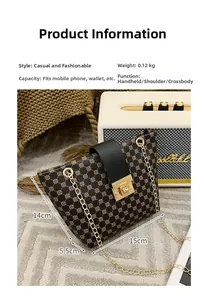 Brown monogram mini bucket bag dimensions 15x14x5.5cm with gold chain and lock