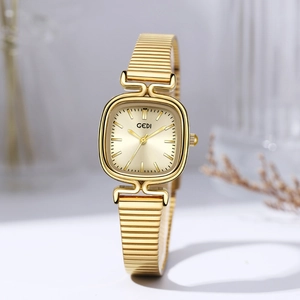 Montre À Quartz Pour Femme Boîtier Coussin Vintage Bracelet En Alliage Étanche Élégante Montre-Bracelet De Mode